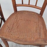 Série de 3 chaises de bistrot signé Thonet ancienne