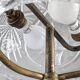 Lampe de table Art Déco formant 'champignon' en cristal taillé, France années 1920