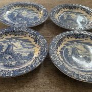 Série de 4 assiettes creuses Royal Tudor Ware England