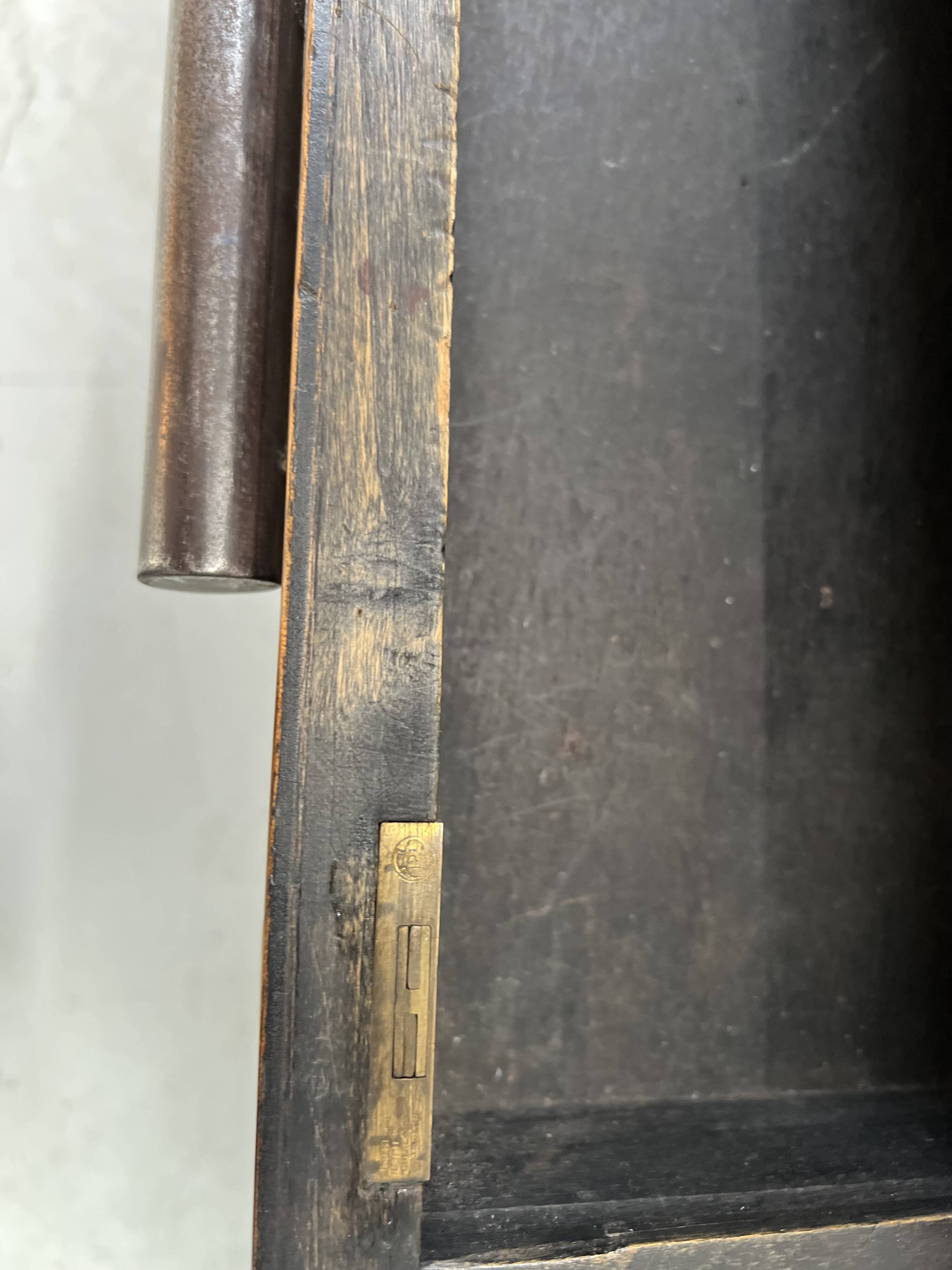 Designer desk in tube and wooden top, 20th century