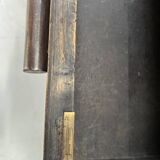 Designer desk in tube and wooden top, 20th century