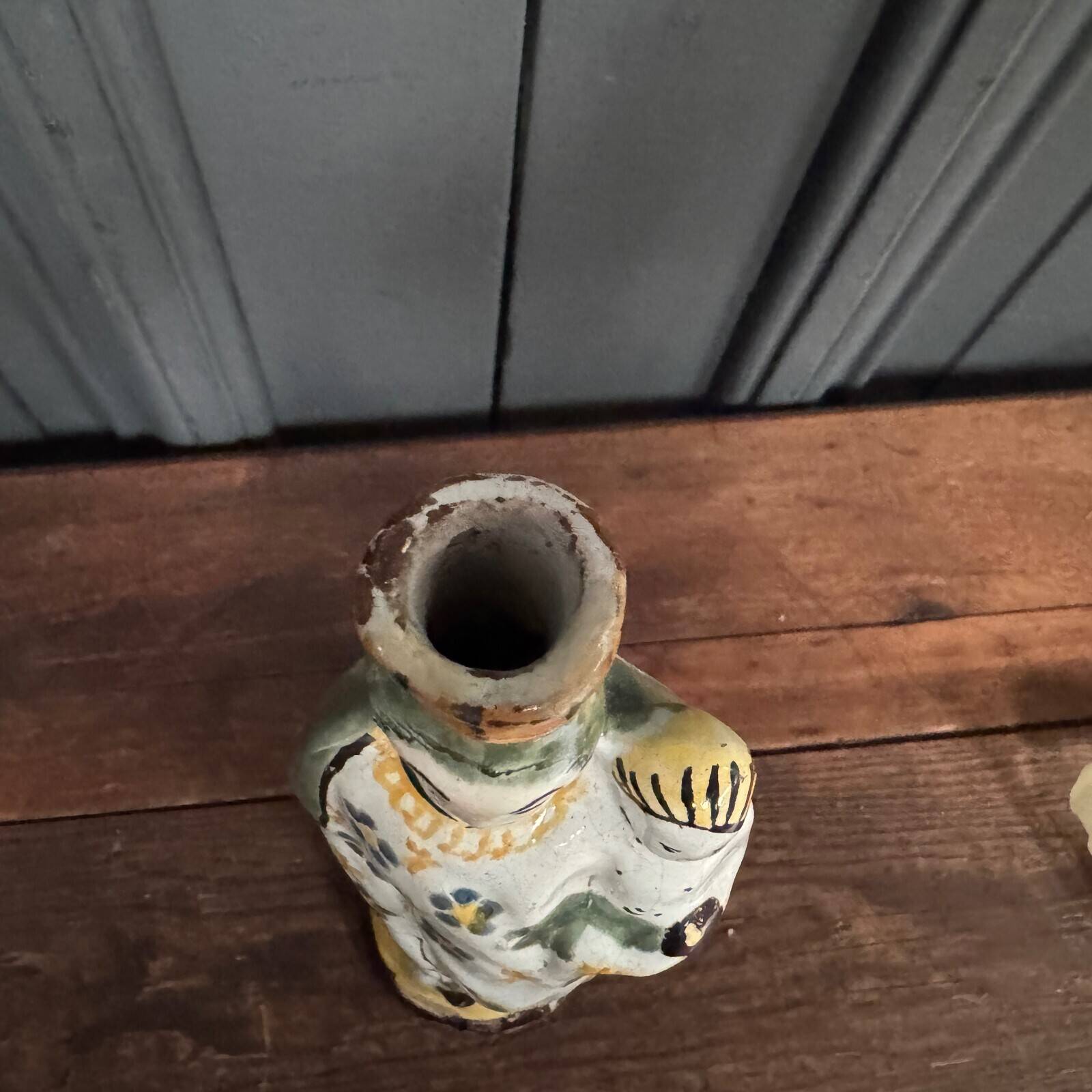 Virgin giving birth in Nevers earthenware, 18th century