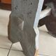 Tabouret en bois bleu vintage