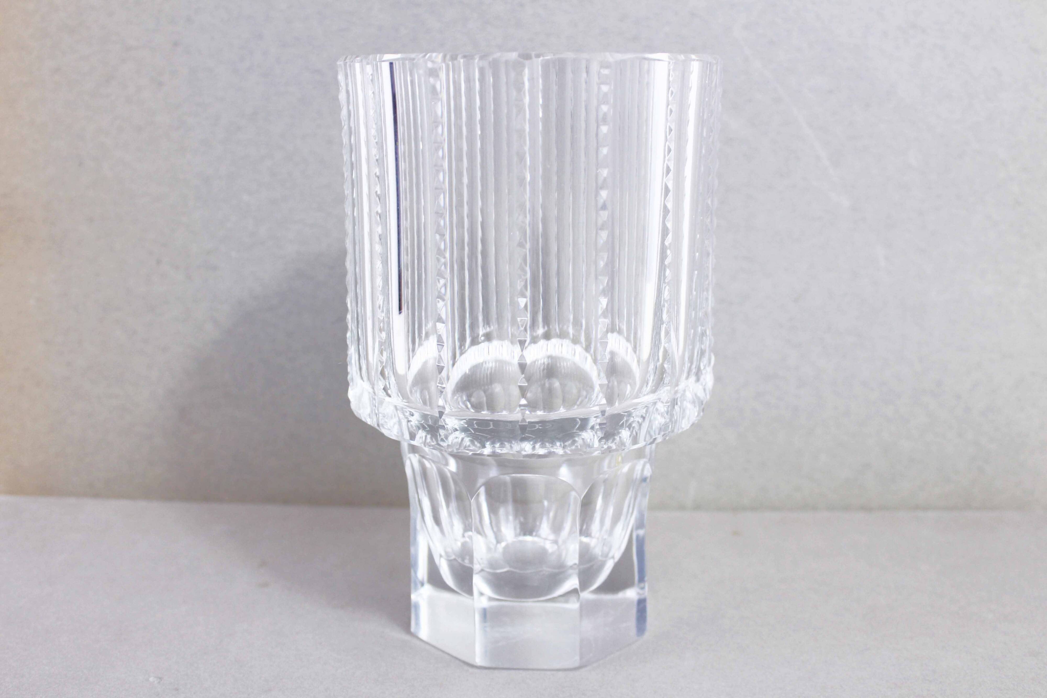 Vase vintage en cristal