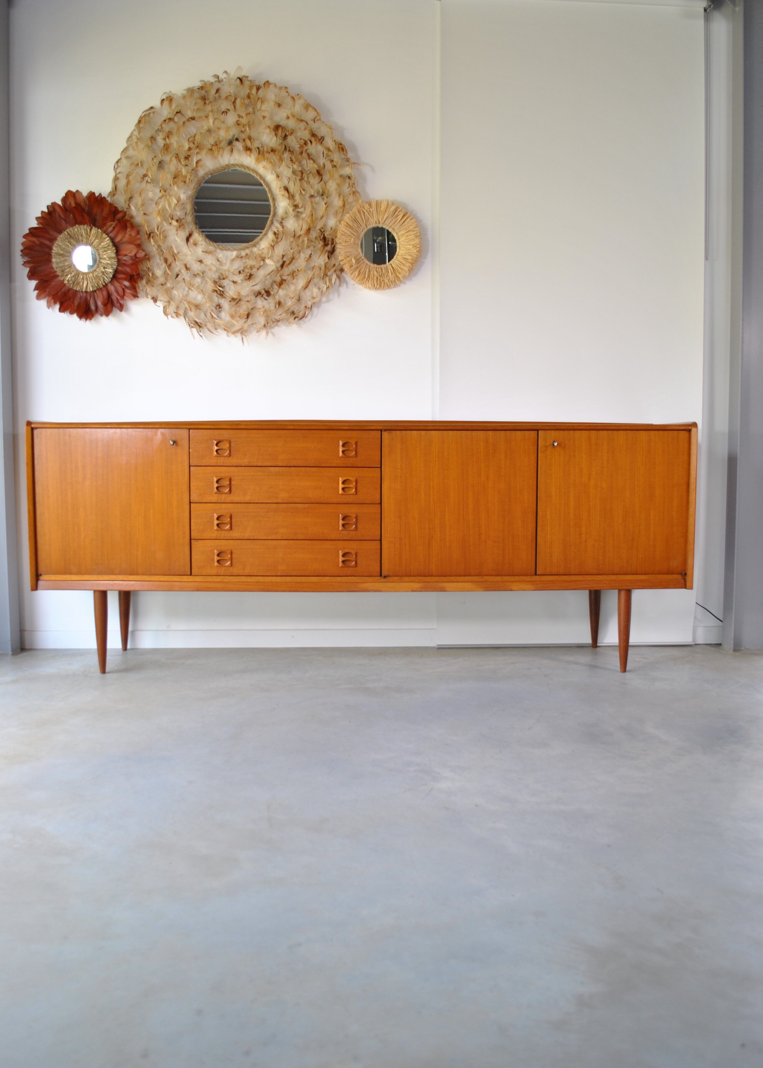 Scandinavian teak row 1970