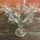 Set of 6 Ice Cream Bowls FIDENZA VETRARIA Moulded Glass Petal Shape It