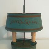 Painted metal hot water bottle lamp