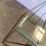 Glass trestle desk