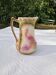Antique Barbotine Pitcher from the Saint Clément Factory, Heron Decor
