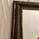 Miroir rectangle ancien lours bois sculpté peint patiné