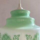 Vintage opaline pendant lamps