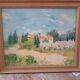 Oil on panel signed-landscape