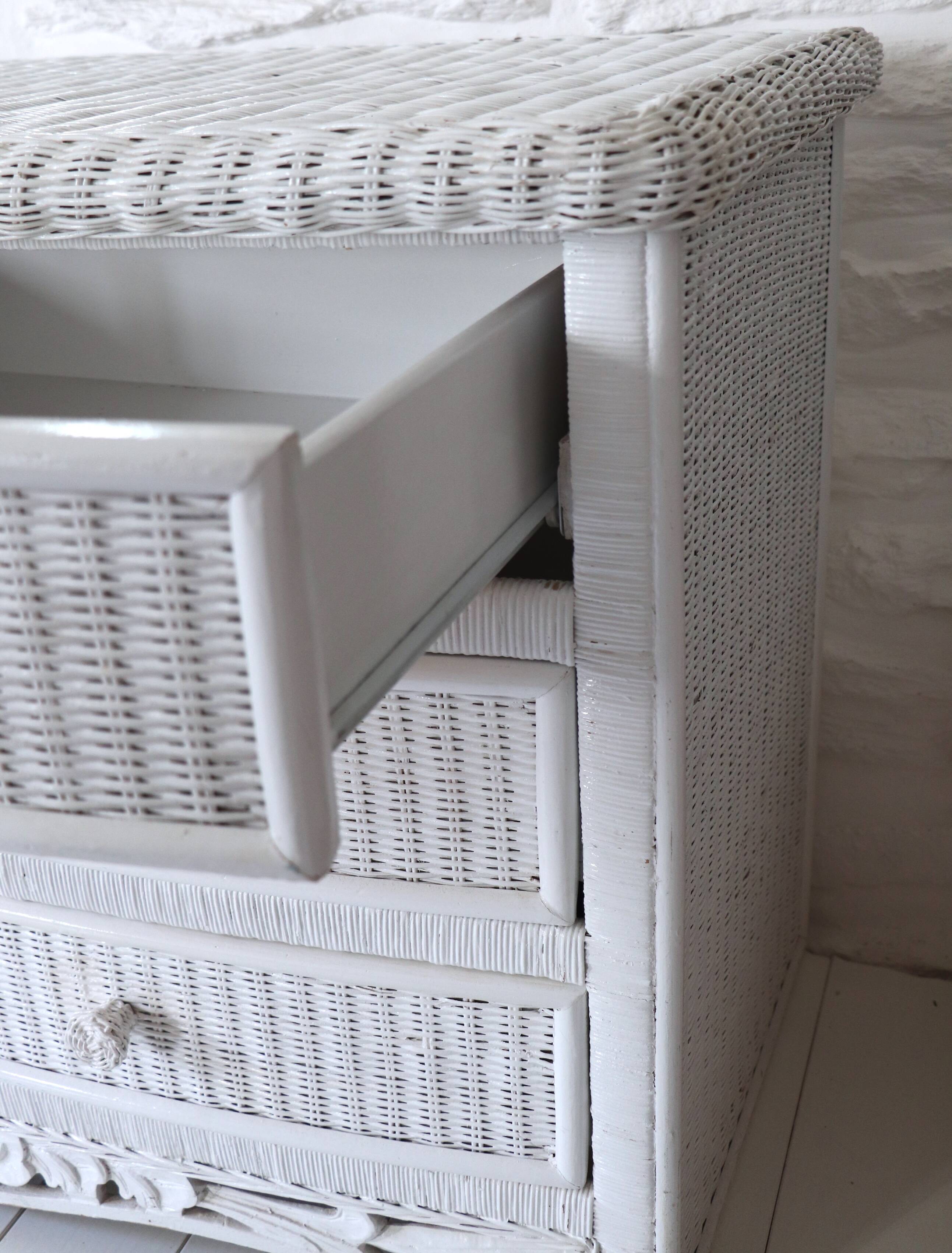 Wicker commode, 20th century