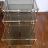 Smoked glass nesting tables