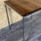 60s 70s teak office table desk chrome frame Danish design