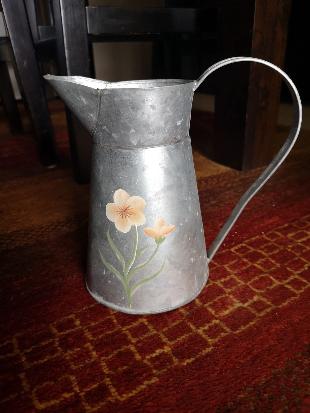 Garden pitcher / sheet metal watering can - Artisanal work