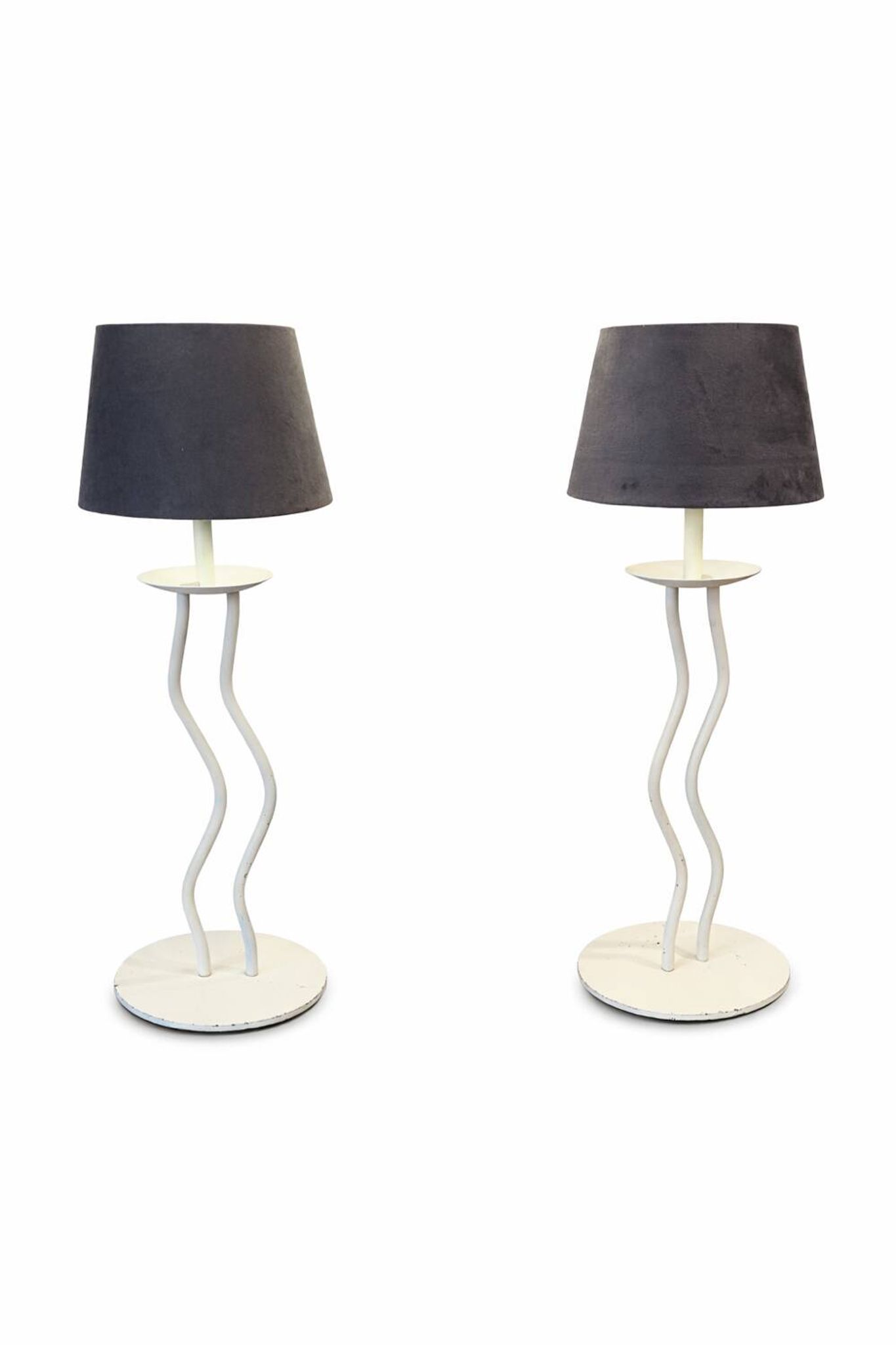 Paire de lampes postmodernes années 80