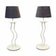 Pair of postmodern lamps from the 1980s.