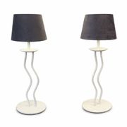 Paire de lampes postmodernes années 80