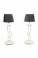 Pair of postmodern lamps from the 1980s.