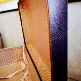 Vintage blue suitcase