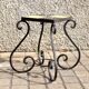 Coffee table Plant holder in wrought iron and ceramic tiles 1960-1970