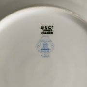 "Pallas" - 6 dessert plates in Limoges porcelain Balleroy & Cie