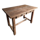 Vintage pine kitchen table or desk with two drawers – 1950s