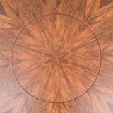 Table ronde vintage, palissandre