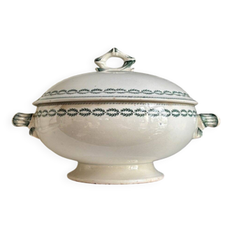 Sarreguemines ironware soup tureen, "Nobilis" service