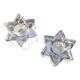 2 star-shaped candle holders