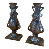 Pair of Art Nouveau vases signed C. Boonefond