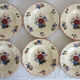 Set of 6 hollow plates in earthenware Sarreguemines Model "Agreste" vintage