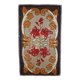 Tapis américain style hooké à motifs floraux, début XXe siècle