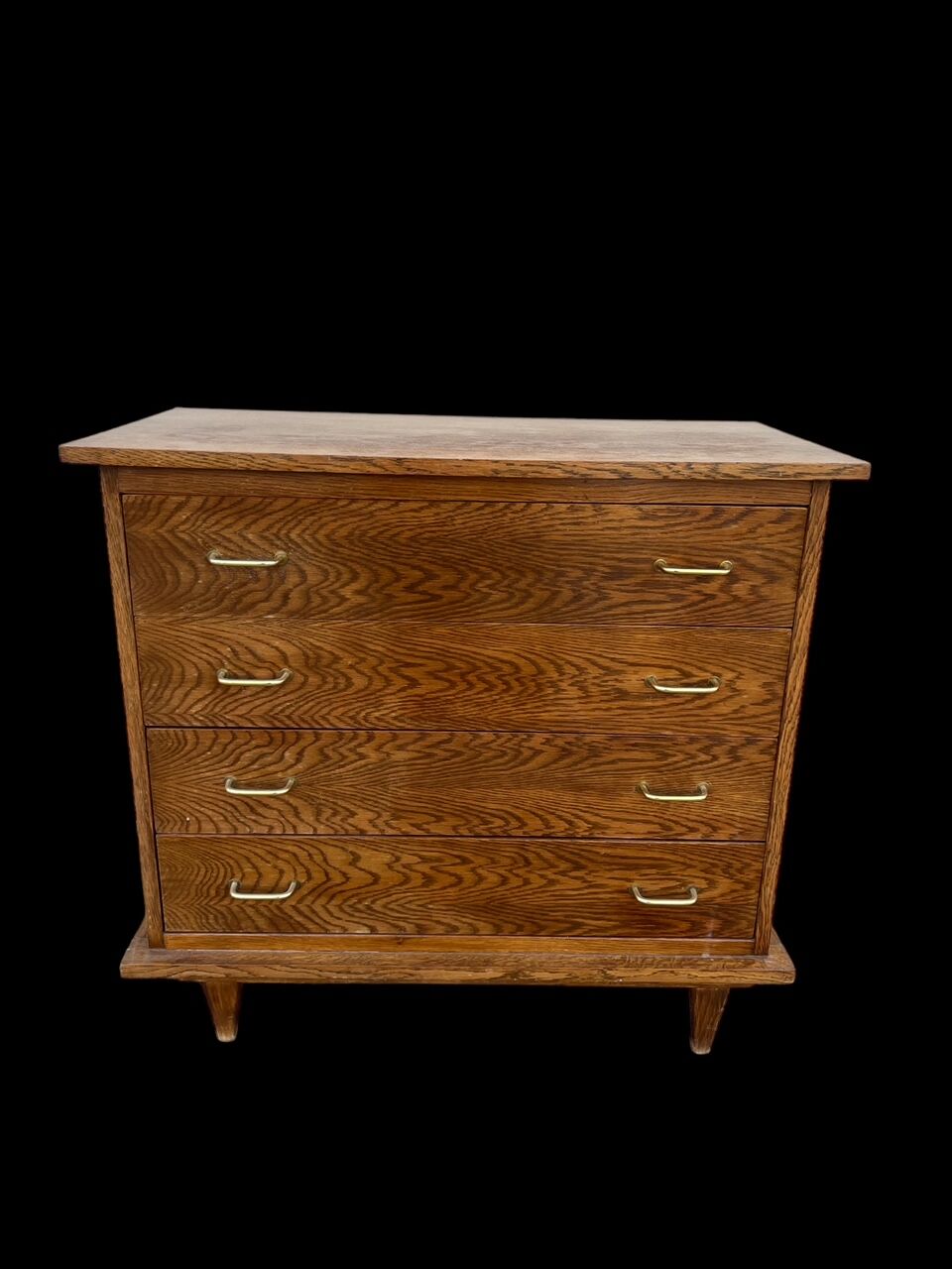 Oak chest of drawers foot compass