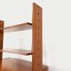 Vintage modular secretary shelf bookcase in teak from the 60s