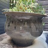 Enamelled stoneware planter
