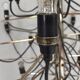 Chandelier en laiton par Gino Sarfatti pour Arteluce, années 1950.