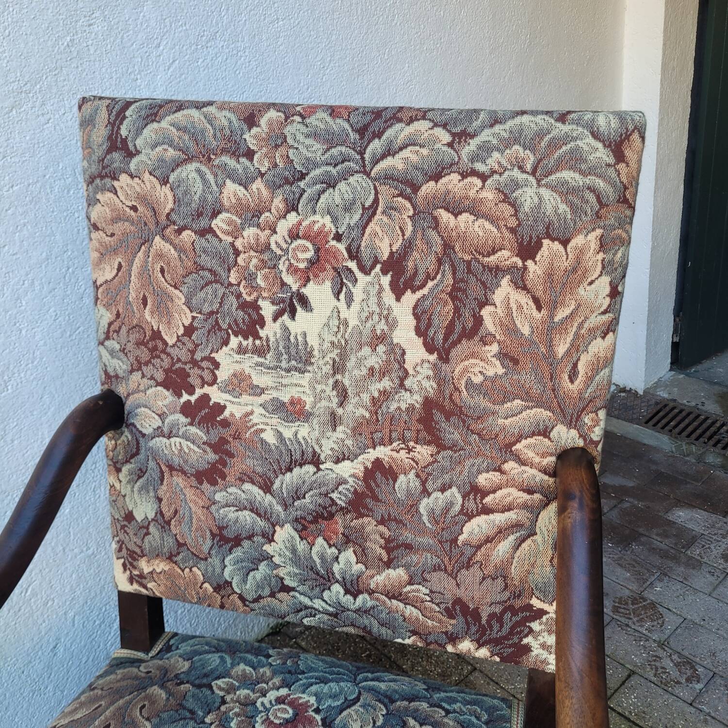 Large "Sheep Bone" armchair — Louis XIII style, late 19th century