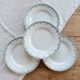 4 vintage flat plates in ironstone from Saint-Amand – Model 4004