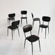 Set of 6 Olivetti Italian vintage chairs 1960s