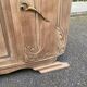 Art Deco vintage Parisian buffet renovated in solid wood and grey marble 150cm