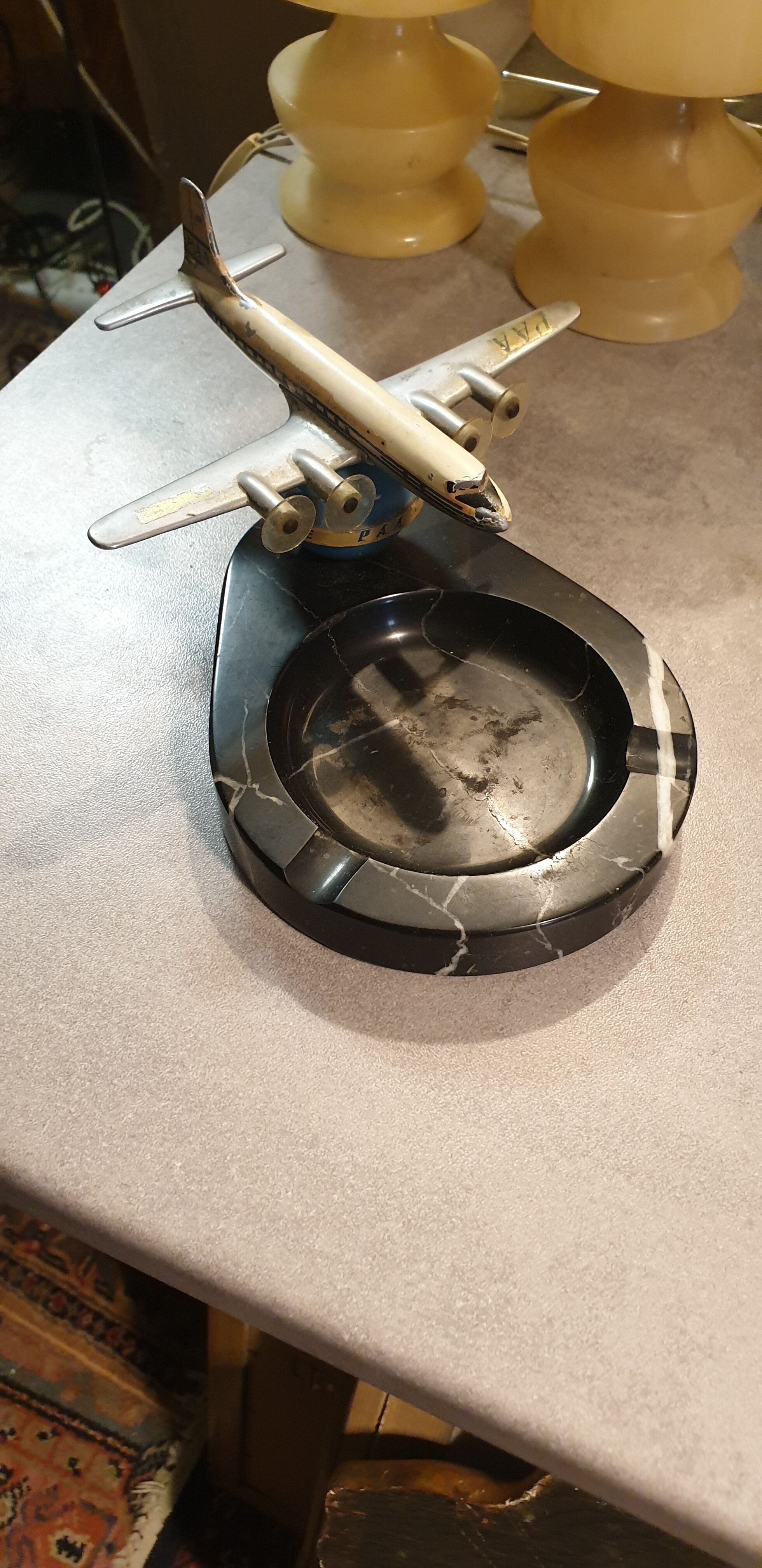 Ashtray 1930 aircraft PAN AMERICAN AIRWAYS.