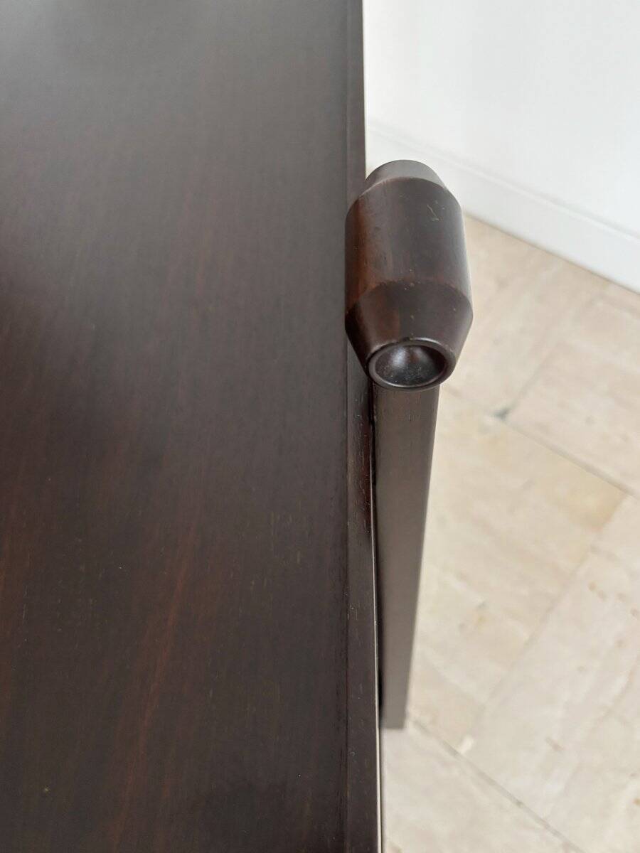 Dark Wood Bar Trolley by Franco Albini for Poggi Pavia, 1970s