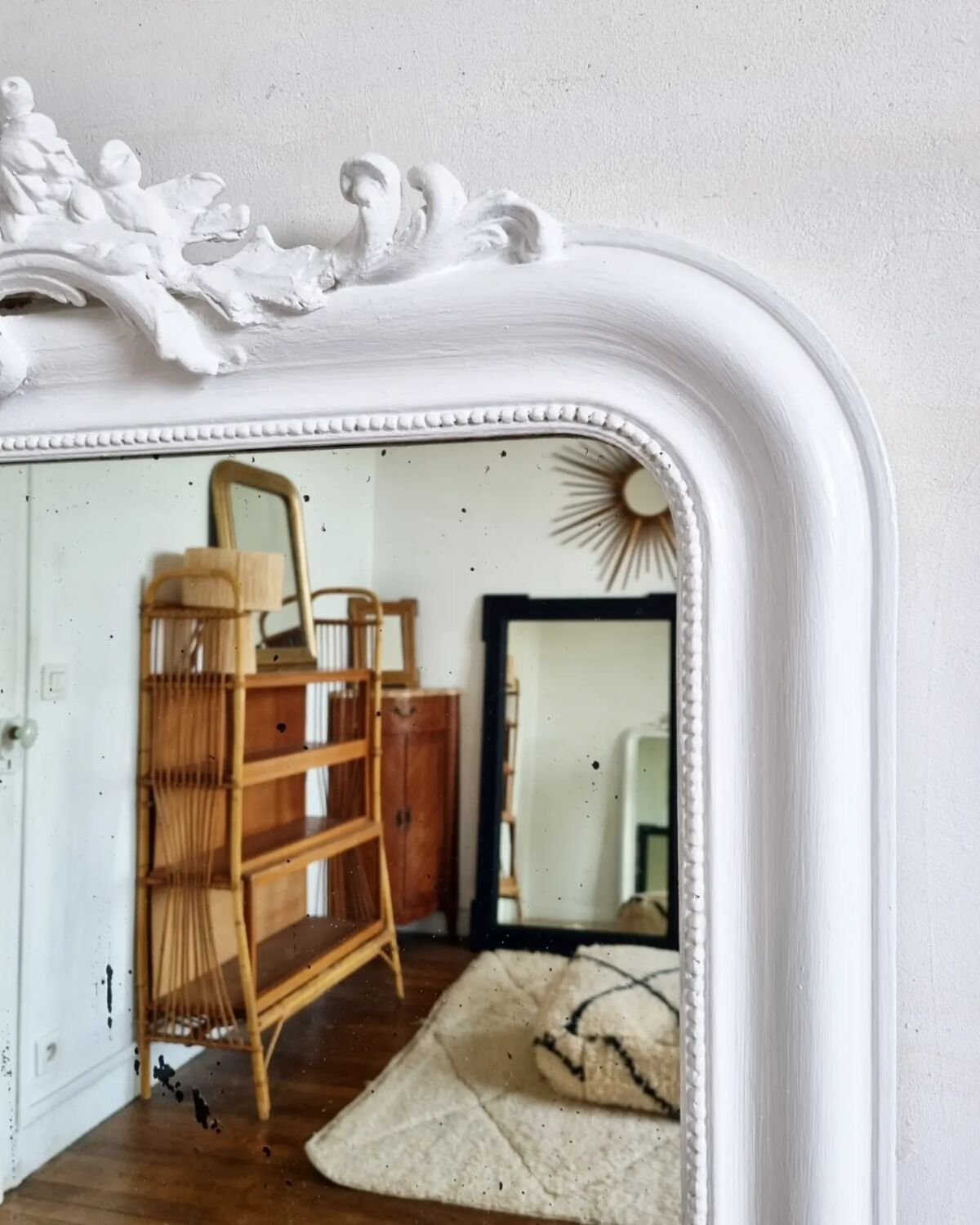 Miroir Louis Philippe blanc