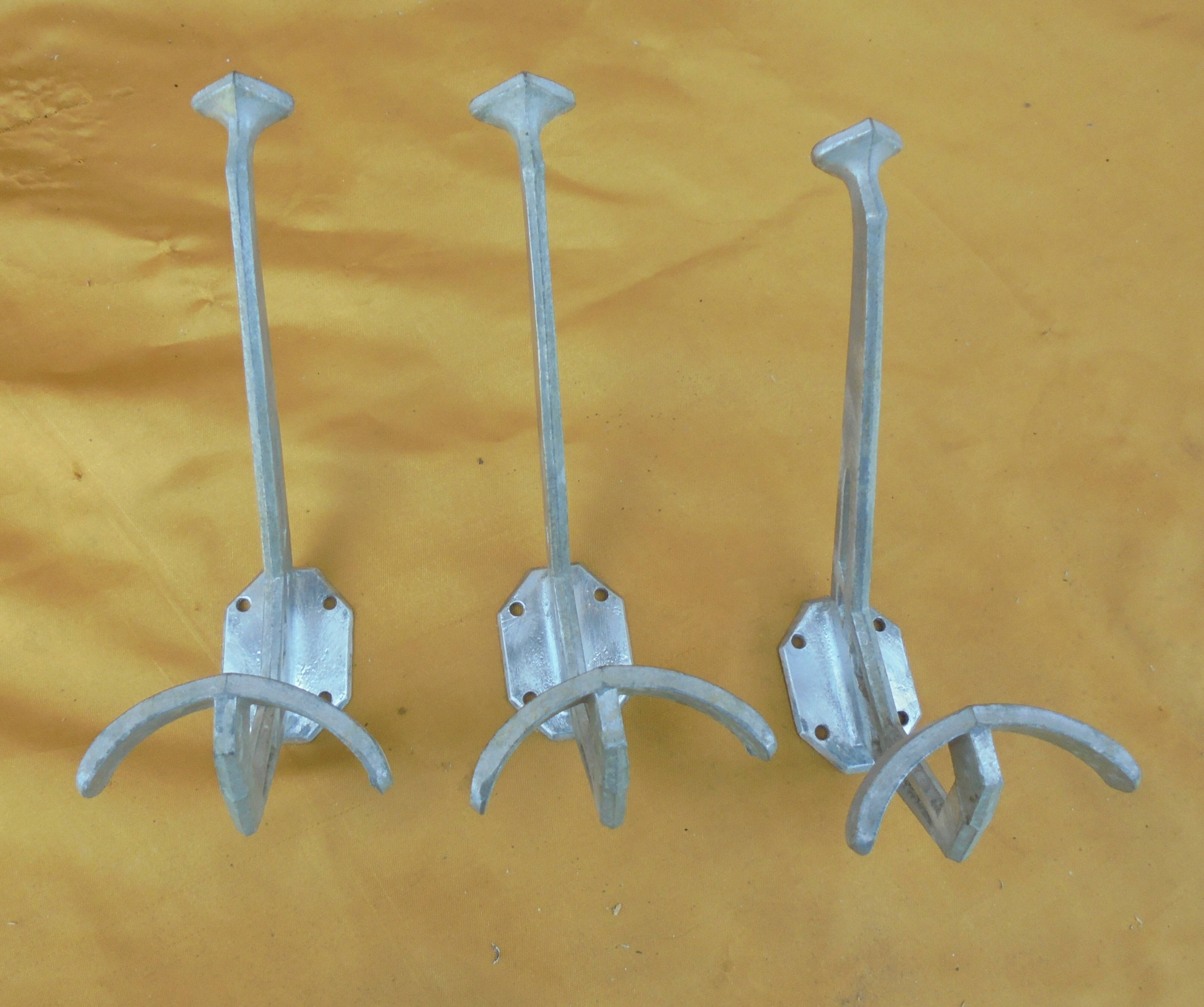 3 Vintage SCHOOL HOOKS