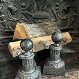 Pair of neoclassical andirons