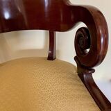 Restoration Armchair with Mahogany Crosses
