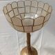 Gold metal and mother-of-pearl lamp from the 70s
