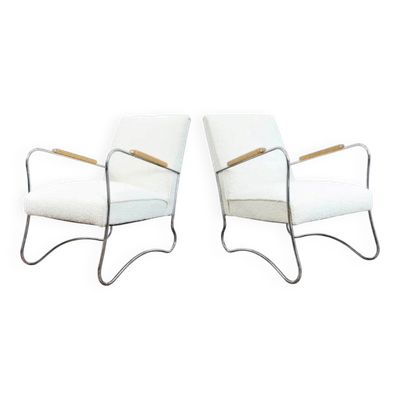 Fauteuils de style Bauhaus par FMW, années 1950, Pologne, ensemble de 2.